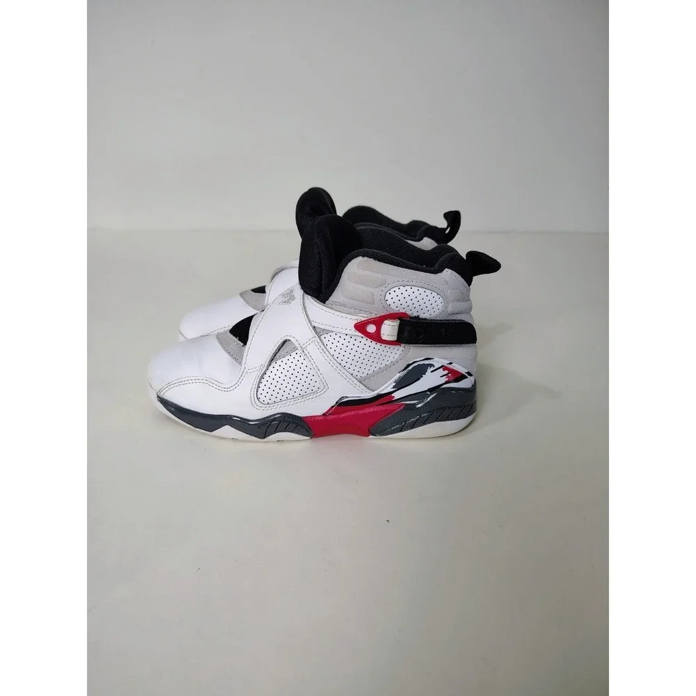 kids Jordan Air Jordan 8 Retro 'White and True Red 1y